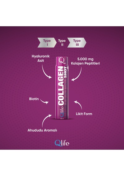 Collagen Shot Komplex Vitaminli Sıvı Kolajen 15 Tüp
