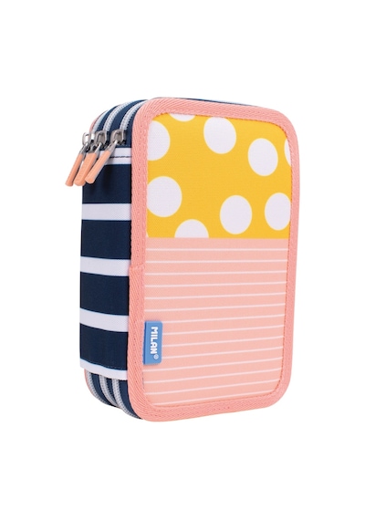Mılan 081364sm2 Swıms 3 Cepli Setli Kalem Çantası Sarı - Pembe