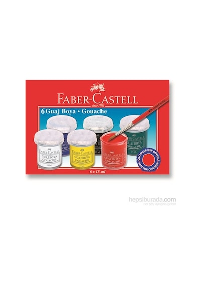 Faber Castell Guaj Boya 15 Ml 6 Renk Çok Renkli