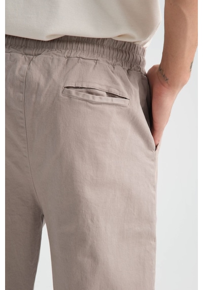 Redline Calmfit Erkek Baggy Kalın Beli Lastikli Pantolon Bej