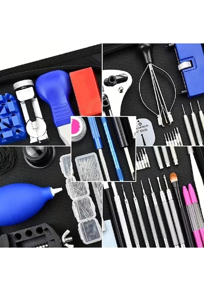 388 Parça Profesyonel Saat Kayış Pil Arka Kapak Tamir Seti Full Set