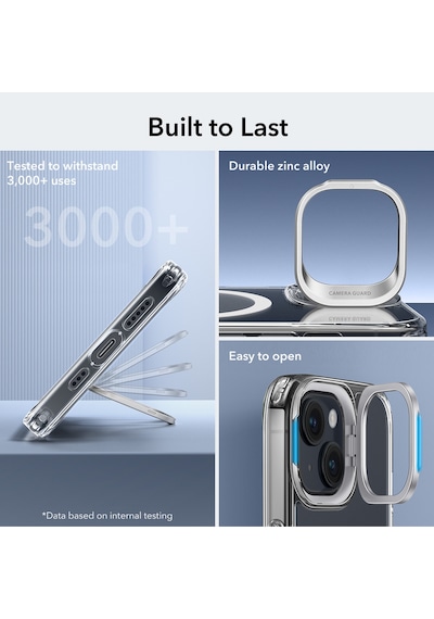 Esr Apple Uyumlu iPhone 15 Halolock Mag Safe Classic Hybrid Silikon Kılıf Şeffaf Şeffaf
