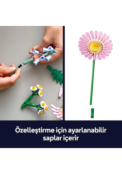 LEGO® Botanicals Küçük Sarı Buket 10347 - 9 Yaş ve Üzeri Çocuklar için Yaratıcı Oyuncak Yapım Seti (373 Parça)