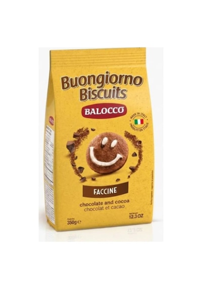 Balocco Faccine Çikolata Ve Kakaolu Bisküvi 350 G E