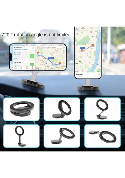 Manyetik Araç İçi Telefon Tutucu Güçlü Mıknatıslar Titreşime Dayanıklı Magsafe İle Uyumlu Telefon Tutucu Araç İçi Telefon Tutucu Kompakt İphone 11-15 Pro Max 2 Mixed