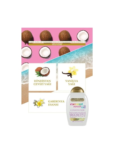 Ogx Coconut Miracle Oil Yıpranma Karşıtı Saç Bakım Kremi 2 x 385 ML