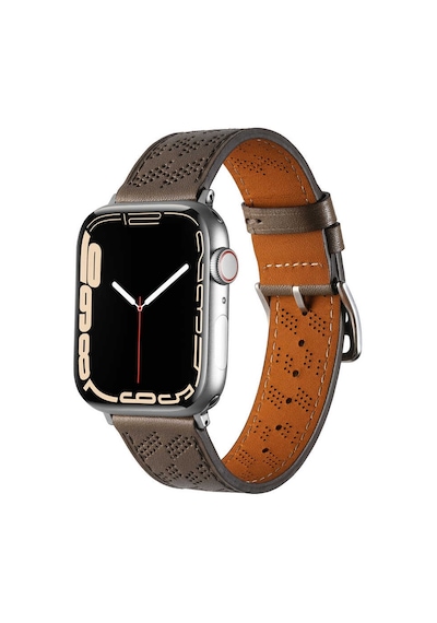 Watch 38mm Uyumlu Krd-76 Pu Deri Kordon Strap Kayış Clo- Mavi