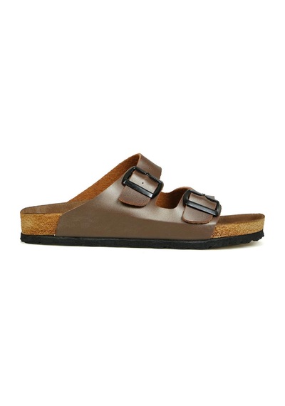 Hammer Jack Orthopedix Balagay Çift Bantlı Tokalı Unisex Rahat Terlik 503 02 Bronz