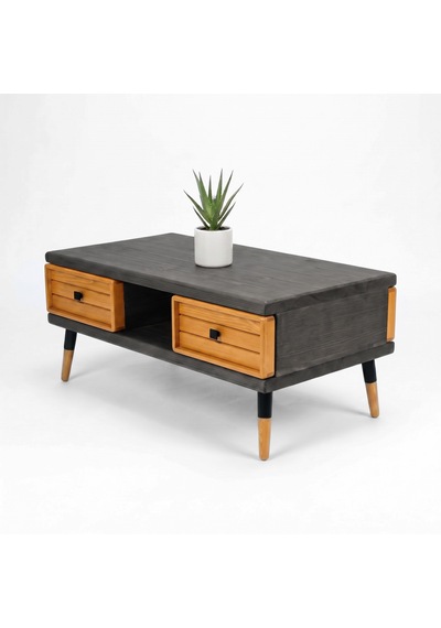 Mobenta Stria Brew: Modern Doğal Masif Orta Sehpa, 4 Çekmeceli - 110x60 An-tk Antrasit-ahşap Mobenta Stria Brew: Modern Doğal Masif Orta Sehpa, 4 Çekmeceli - 110x60 An-tk Antrasit-ahşap
