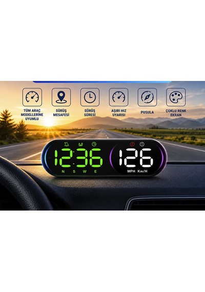 1990-2026 Renault Clio Gps Hız Göstergesi Hud Dijital Hız Saati