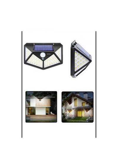 Solar Led Duvar Aplik 100 Ledli 3 Modlu Tıtan Hero Hl-5163