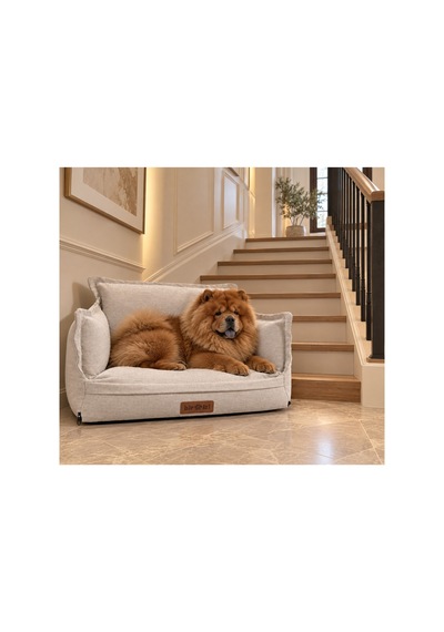 Kedi Ve Köpek Koltuğu Tamamen Fermuarlı Çıkarılabilir İç Minder Boncuk Elyaf Kaydırmaz Taban Kedi Ve Köpek Yatağı Beyaz 1716727855