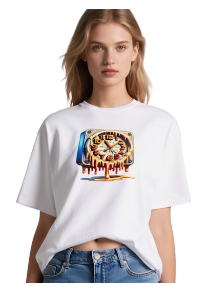 Ogc Saat Oversize Unisex T-shirt Beyaz