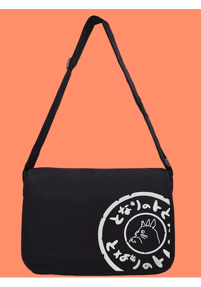 Mood Agenda Totoro Bag Postacı Çanta Siyah