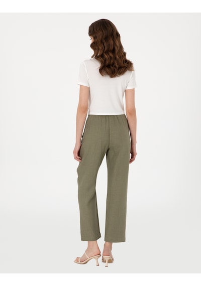 Pierre Cardin Kadın Haki Pantolon Kanvas-chino 50301256-vr027 Haki