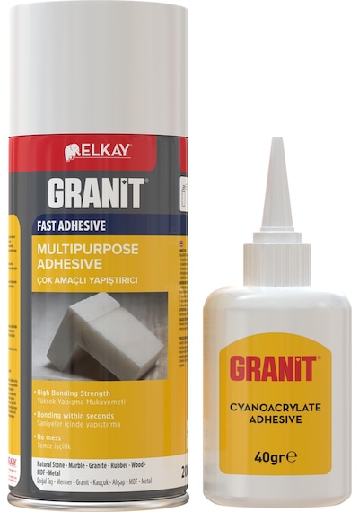 Elkay Granit Profesyonel Hızlı Yapıştırıcı 200 ML Şeffaf