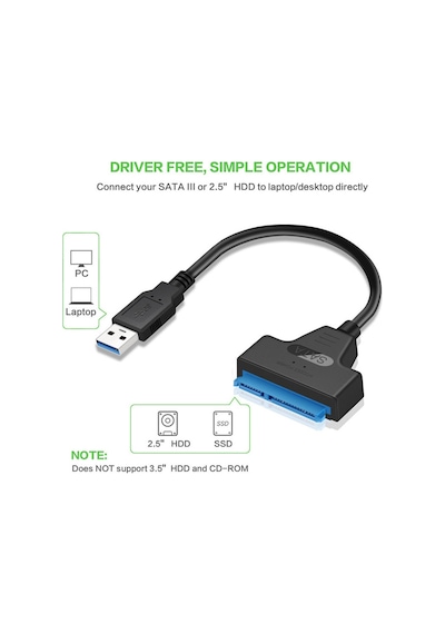 Ssd Çevirici - 2.5" - Usb 3.0 - Sata