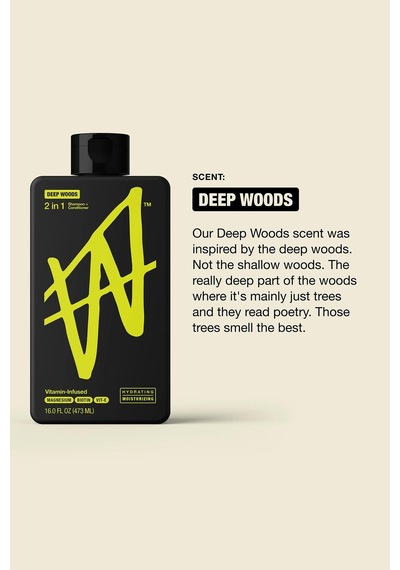 W Labs Deep Woods 2'si 1 Arada Nemlendirici Şampuan Ve Saç Kremi 473ml Tüm Saç Tipleri