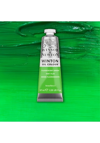 W&n Winsor&newton Yağlı Boya 37ml Fluorescent Green Neon Yeşil 1414-458