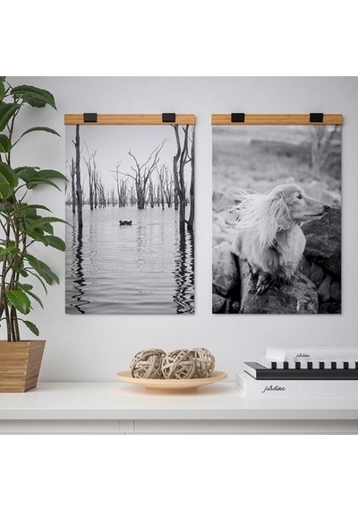 Ikea Vısbäck Poster Askısı, Bambu, 40 Cm