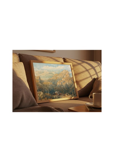 Klasik Sanat Roberts Granada Ovasına İniş Çerçevesiz Poster 21x30 Cm A4 Tablo Klasik Sanat