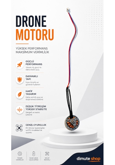 Drone Motoru Fırçasız Yüksek Performanslı Rc Drone Yedek Motor