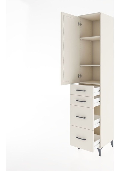 Hyperion Dolap 3 Raflı 4 Çekmeceli Tek Kapaklı 44x44x221 Aytaşı-aytaşı Aytası Hyperion Dolap 3 Raflı 4 Çekmeceli Tek Kapaklı 44x44x221 Aytaşı-aytaşı Aytası