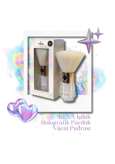 Işıltılı Holografik Parıltılı Dekolte Vücut Pudrası - Holographic Explosion For Decolette Vegan Mocha Mami