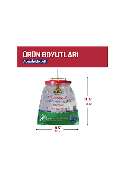 6 Adet Sintut Large | Karasinek Tuzağı