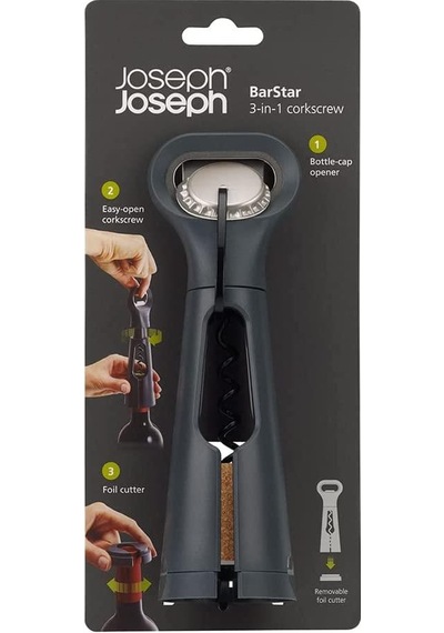 Joseph Joseph Barstar 3ü 1 Arada Tirbüşon - Gri Çok Renkli