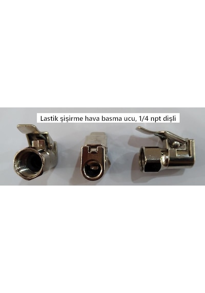 Lastik Şişirme Aletlerinin Hava Basma Ucu Mandallı 1-4 Npt Dişli