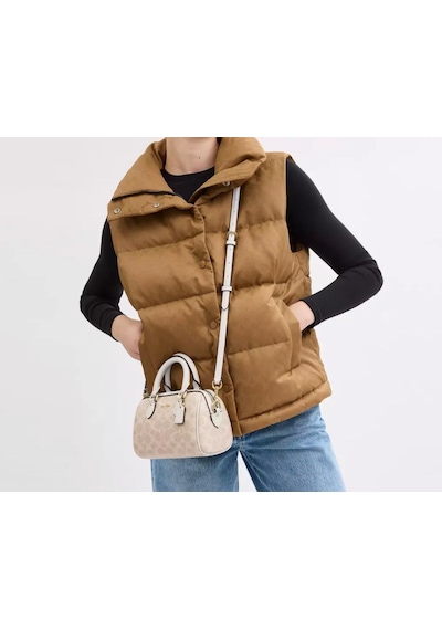 Coach Mini Rowan Crossbody Kadın Çanta Krem - Krem