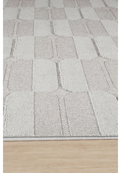 Kaşmir Halı İskandinav Otto Grey 160x230 Cm Salon Mutfak Halısı Yolluk Gri