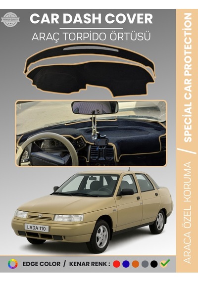 Lada 110 Vega 1995-2007 Torpido Örtüsü Ön Panel Halı Torpido Koruma Tam Uyum Araca Özel Kaymaz - 782 Stiloto