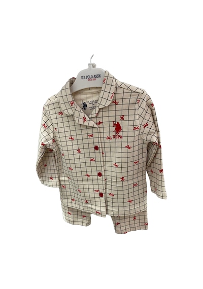 U.S. Polo Assn. U.s. Polo Pijama Takımı Beyaz-12663 Beyaz