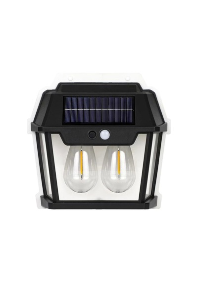Solar Hareket Sensörlü Bahçe Aydınlatması Siyah Gs895 Çok Renkli