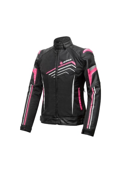 Scoyco Jk153w Motosiklet Montu Kadın 4 Mevsim Oxford 600-d Dayanıklı Kumaş Deri Women Motorcu Mont Pink
