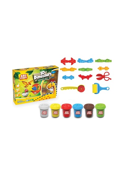 Oyuncak Üç Boyutlu Dinazor Hamur Set