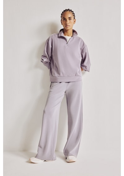 Defacto Relaxed Fit Geniş Paça Standart Boy Modal Sporcu Eşofman Altı I6280ax26aupr522 Mor-pr522
