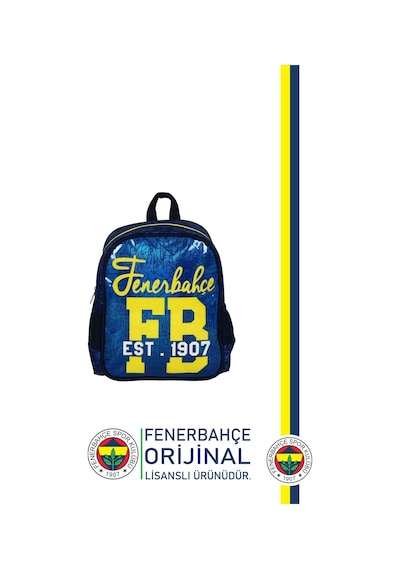 Fenerbahçe Orijinal Lisanslı Anaokulu Çantası Fb Sarı Lacivert Çanta Sarı - Lacivert