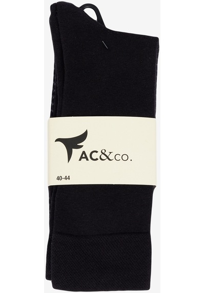 AC&Co / Altınyıldız Classics Erkek Siyah-gri Desenli 3'lü Soket Çorap Siyah - Gri