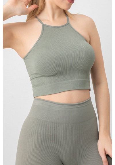 Doremi Seamless Örme Halter Yaka Büstiyer 001