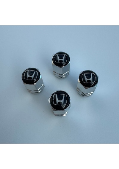 Honda İle Uyumlu Logolu Alüminyum Sibop Kapağı Ve Silikon Anahtarlık