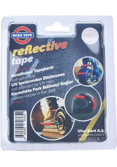 Boss Tape 3654 Reflektif Bant 35mmx1.5m Parlak Kırmızı