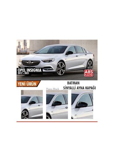 Opel İnsignia B 2017-2021 Batman Yarasa Ayna Kapağı Piano Black