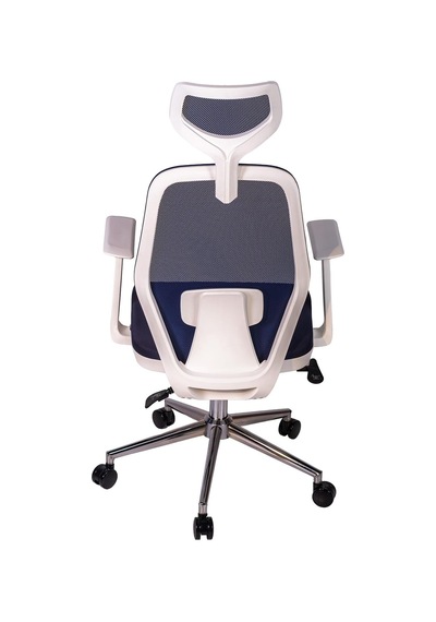 Dali Beyaz Fileli Yönetici Koltuğu Ergonomik Başlıklı Ofis Koltuğu Lacivert Diğer