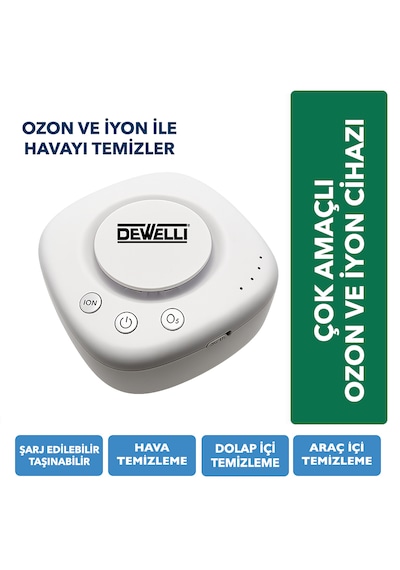Hava Temizleyici Ozon Ve İyon Cihazı Beyaz