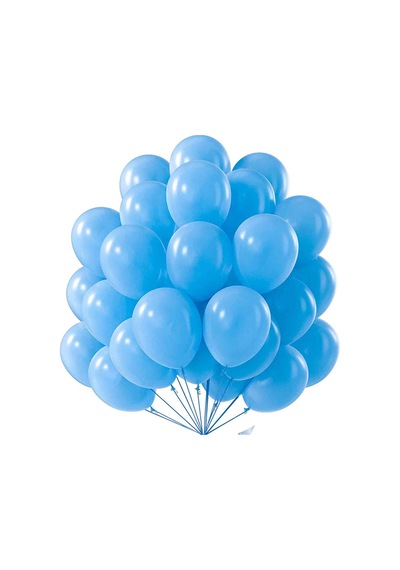 Lateks Balon Parti Organizasyon Balonu 9/a Düğün Doğum Günü Dekorasyon 10 Adet Karışık Renk Mavi