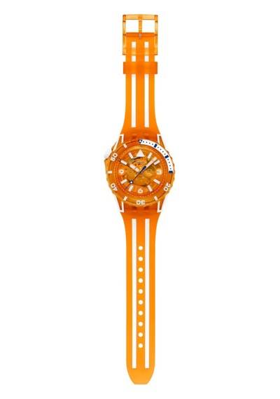 Swatch Pacıfıc Sea Nettle Sscu09o100 Kol Saati Turuncu
