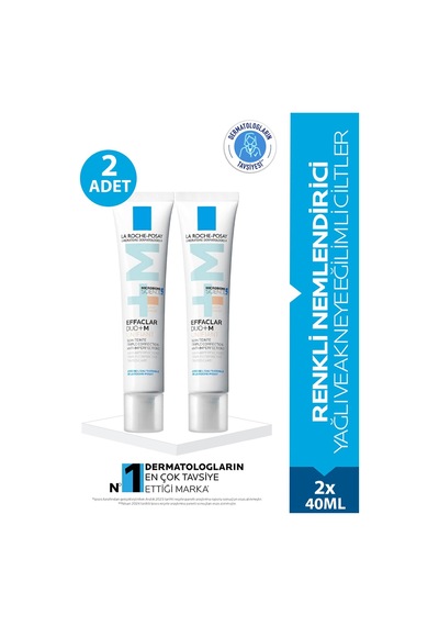 La Roche Posay Effaclar Duo+m Unifiant Açık Ton 40 Ml 2 Adet